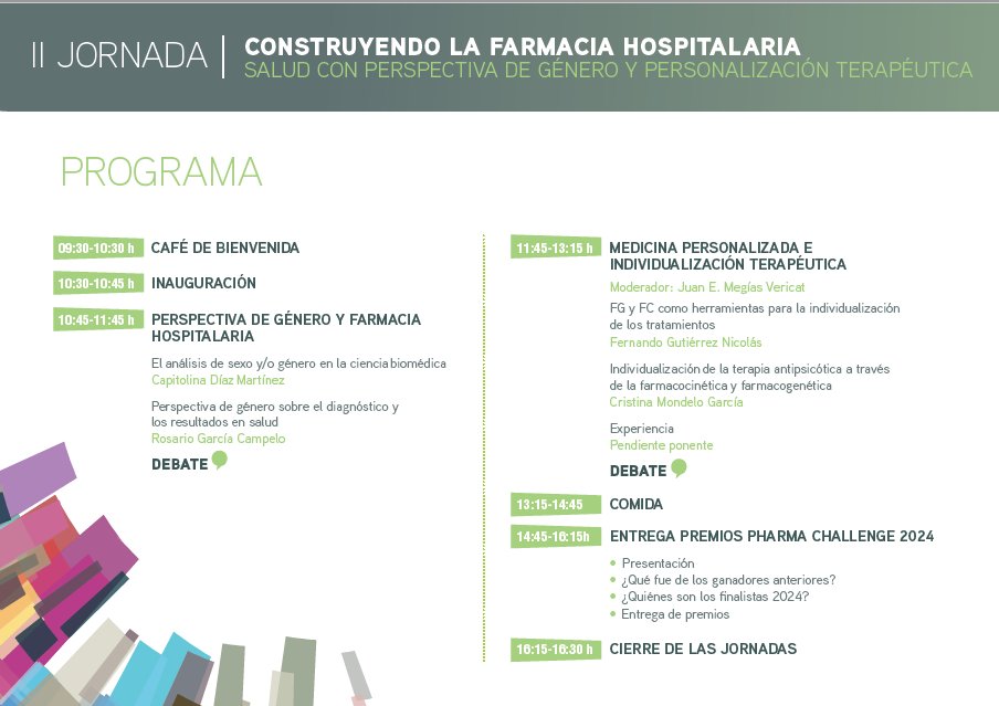 BayerEspana's tweet photo. La jornada ha sido una oportunidad para escuchar la perspectiva de expertos sobre la individualización terapéutica en la práctica clínica, además de conocer los proyectos de innovación en #FarmaciaHospitalaria presentados en el concurso anual Pharma Challenge. #CFH24 https://t.co/1Q5TRg5Jy7