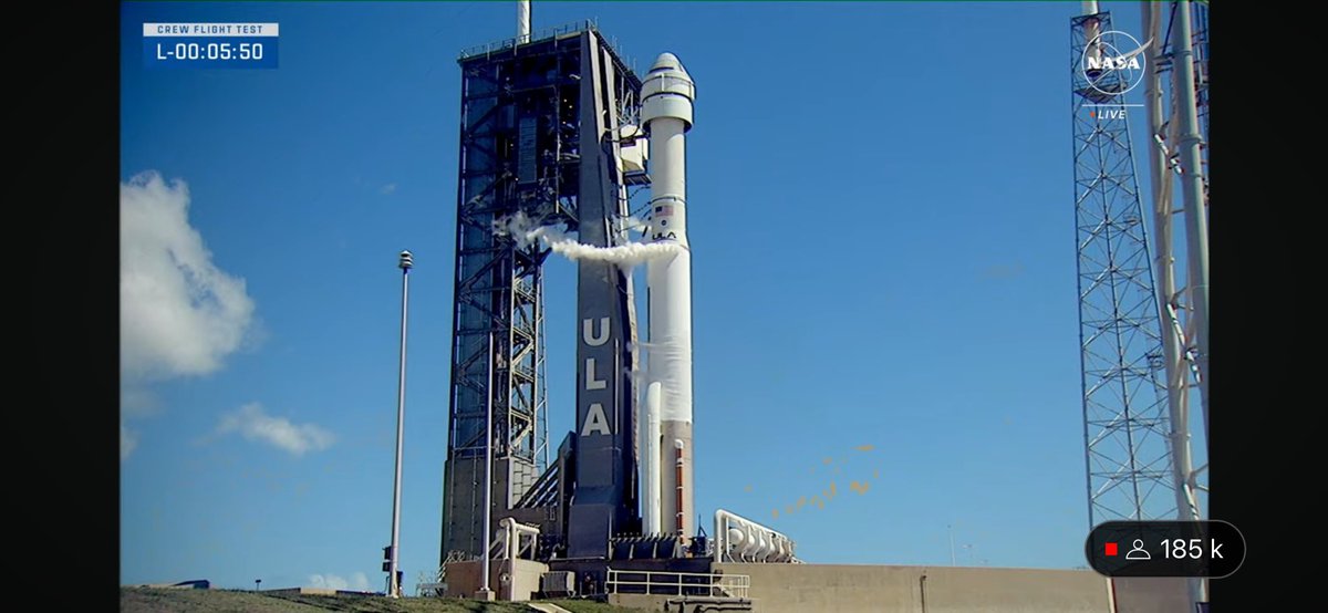 Tout est GO pour le lancement #Starliner <a href="/BoeingSpace/">Boeing Space</a> dans moins de 5 mn 

<a href="/NASAKennedy/">NASA's Kennedy Space Center</a> <a href="/Commercial_Crew/">ARCHIVED: NASA Commercial Crew</a> 
#espaceetexploration