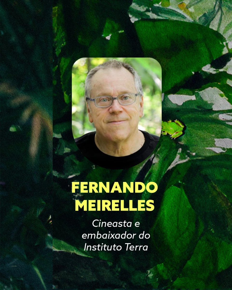Cineasta reconhecido mundialmente, o diretor, produtor e roteirista Fernando Meirelles agora é embaixador do Instituto Terra. 

Bem-vindo, Fernando! 

Amanhã você conhecerá mais um embaixador aqui pelas nossas redes, acompanhe!