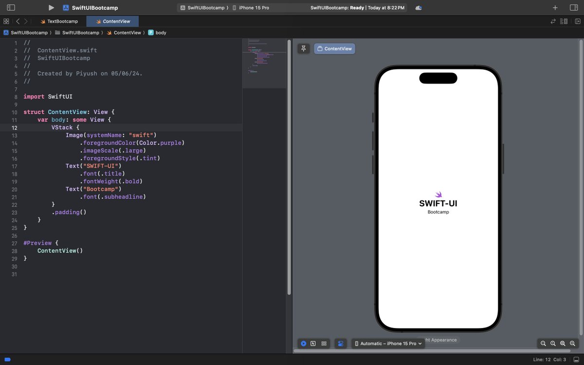 Piyushkhasber's tweet image. Yo EveryBody Just Started learning SwiftUI after basic Swift..
#iosdevlopment #ios #apple