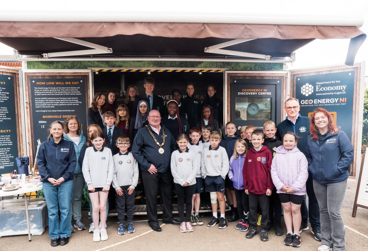 Geothermal energy gets ‘seal of approval’!

Thank you to the Mayor of <a href="/ANBorough/">Antrim & Newtownabbey Borough Council</a>  Councillor Neil Kelly for ‘rockin’ up to our #Randalstown schools’ day!

Students from <a href="/MountStMichaels/">Mount St. Michael's</a> , Randalstown Central Primary School, <a href="/MaineIPS/">Maine IPS</a>  and <a href="/st_benedicts/">St Benedict's College, Randalstown.</a> put their #geothermal