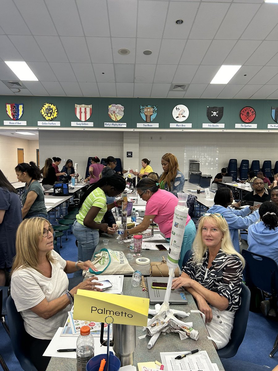 Teamwork makes the dream work as these <a href="/pbcsd/">The School District of Palm Beach County</a> educators, actively engage in <a href="/tcmpub/">Teacher Created Materials</a>’s  #Smithsonian #STEAM challenges! Creating a 🌎 in which children AND educators❤️to learn! #purposefulSummer