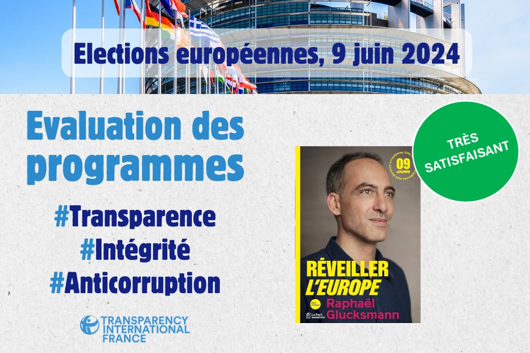 TI_France's tweet photo. Le scandale du QatarGate et la montée en puissance de la criminalité organisée ont révélé la vulnérabilité de l'Europe face à la #corruption. Quels candidats proposent des solutions ?
Celles de @rglucks1 sont très satisfaisantes
➡️https://t.co/tNshwHdmQl
#Europeennes2024 https://t.co/q9pwGmfx23