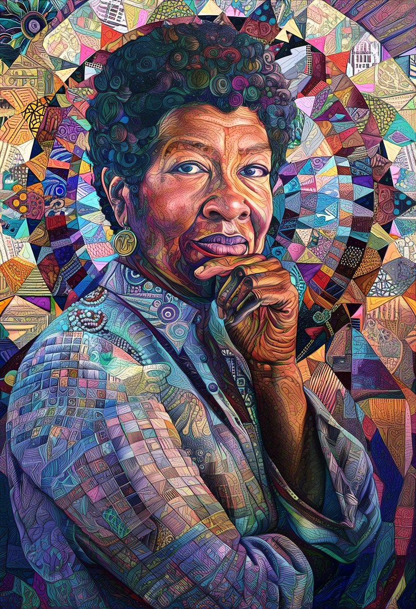 Final version of Octavia Butler for an exhibition.