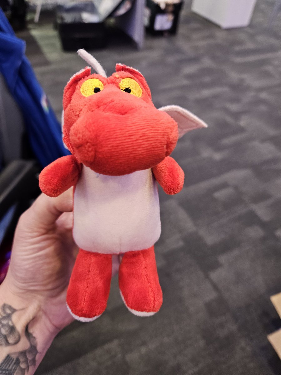 fallonnats's tweet photo. Urgent appeal, I have this chap on the exhibition hall and I'm sure he belongs to someone. Please find the lady with the purple hair if you are missing me!!! #RCN24 https://t.co/LYDUmx6vT8