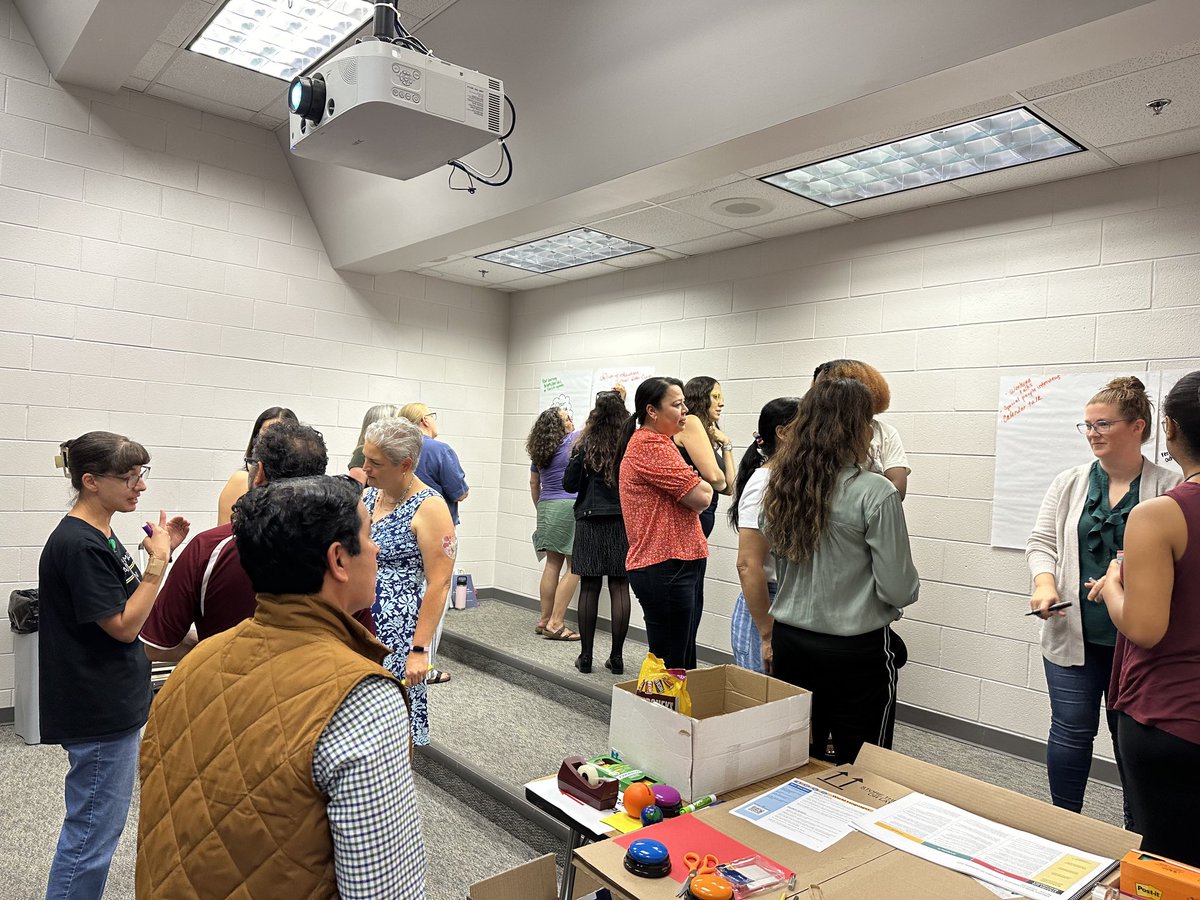 BettinaStaudt's tweet photo. CCPS World Language teachers at work!! What are our student’s success criteria? Evidence of learning & alignment with standards. #leadccps https://t.co/TK4obJXKGz