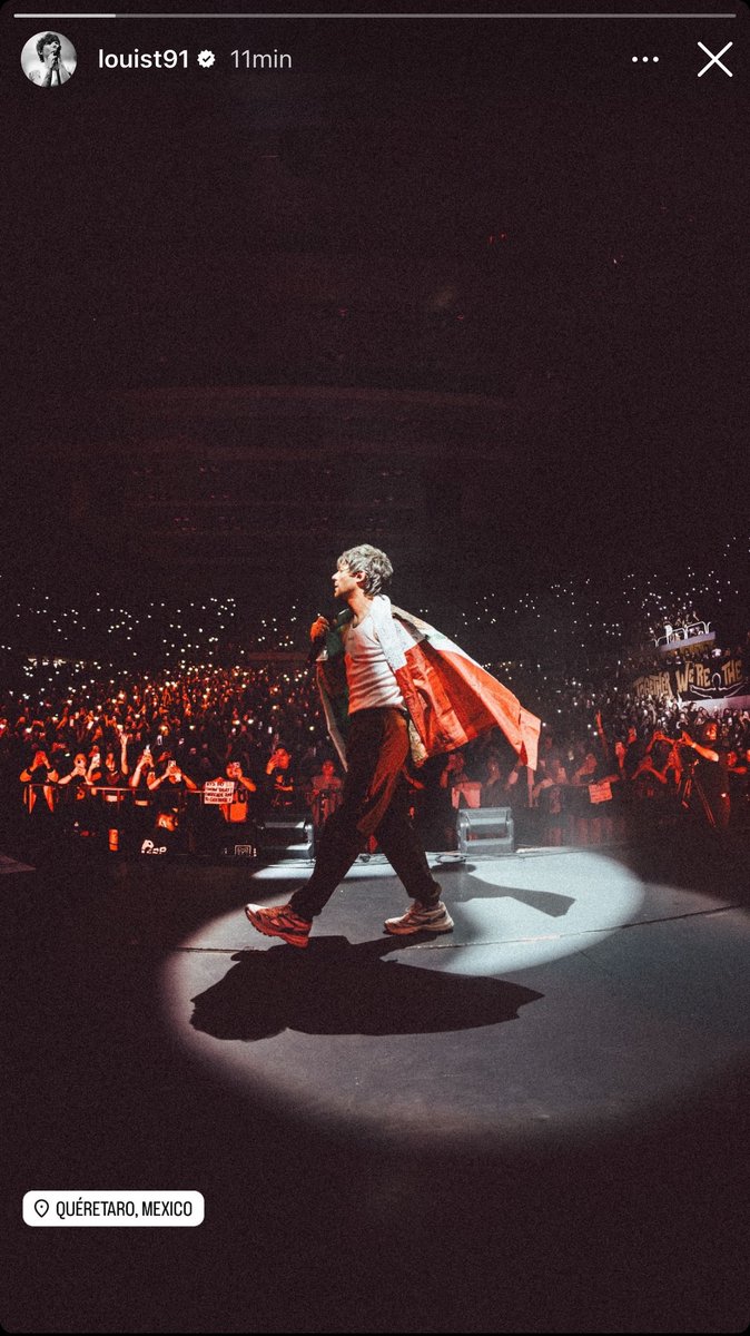 angelslouisw's tweet photo. primero Harry con la bandera de México en su insta story y ahora Louis 🥹 https://t.co/edGpkWuUUl