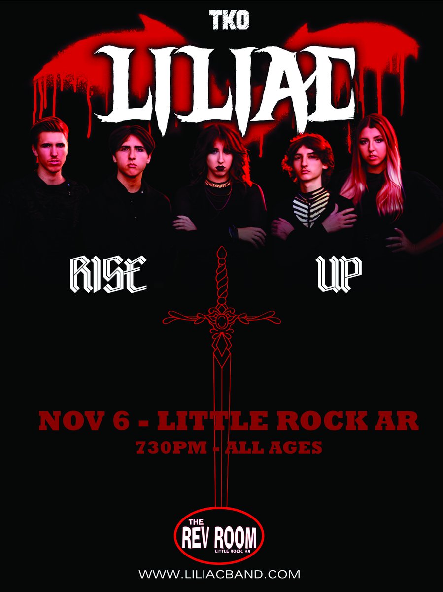 CONFIRMED! On Nov 6 we welcome @liliacband to #littlerock and tickets (incl reserved seat options) are on sale now! revroom.com/product/liliac…