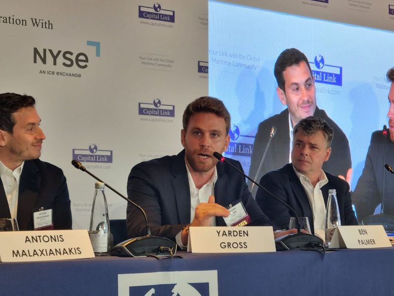 OrcaAInfo's tweet photo. Happy to take part today in the 9th Capital Link Maritime Leaders Summit in Athens and to have our CEO and co-founder Yarden Gross represent our vision for the future of #tech in the #maritimeindustry. https://t.co/SDwsYAoQEd