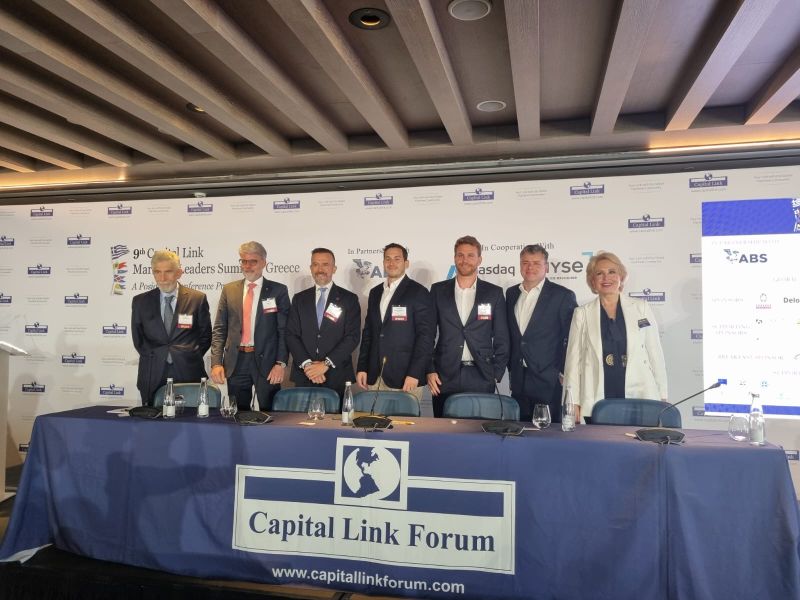 OrcaAInfo's tweet photo. Happy to take part today in the 9th Capital Link Maritime Leaders Summit in Athens and to have our CEO and co-founder Yarden Gross represent our vision for the future of #tech in the #maritimeindustry. https://t.co/SDwsYAoQEd