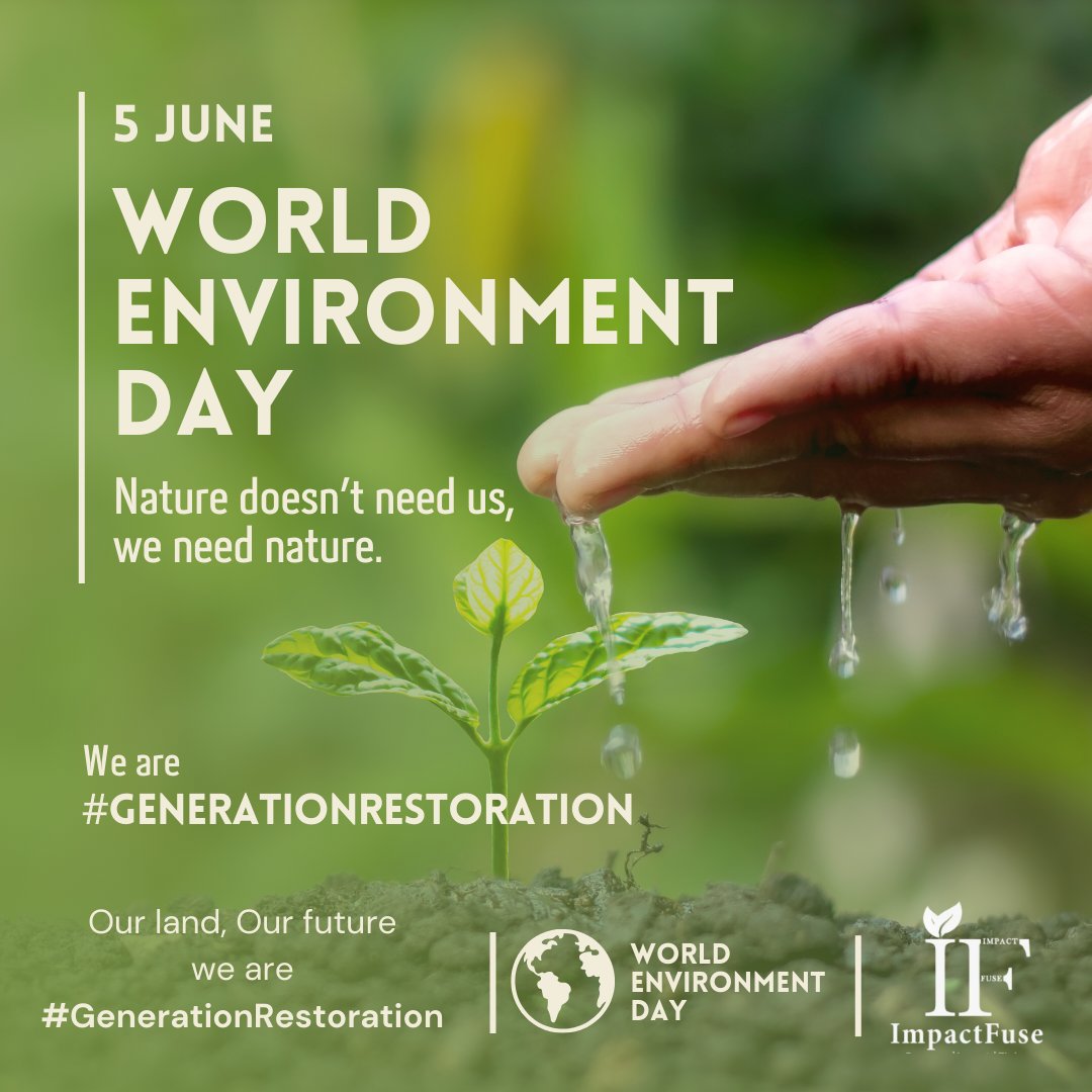 impactfuse's tweet photo. Our planet's health depends on its habitats; let us commit to restoring and respecting them.

Happy Environment Day 2024.

#sustaibility #SDG #earthday https://t.co/4RHfhAZ6Pf