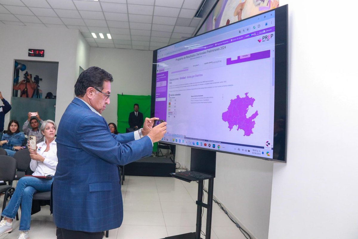 pedroluisnoble's tweet image. Este miércoles concluyen los cómputos de los 18 Consejos Distritales del @IEEHidalgo respecto a las #Elecciones2024 🗳️ del pasado 2 de junio en nuestra entidad. A petición del #OPLE, certifiqué la validación del #PREPHIDALGO2024 y la recepción de Paquetes Electorales a su sede.