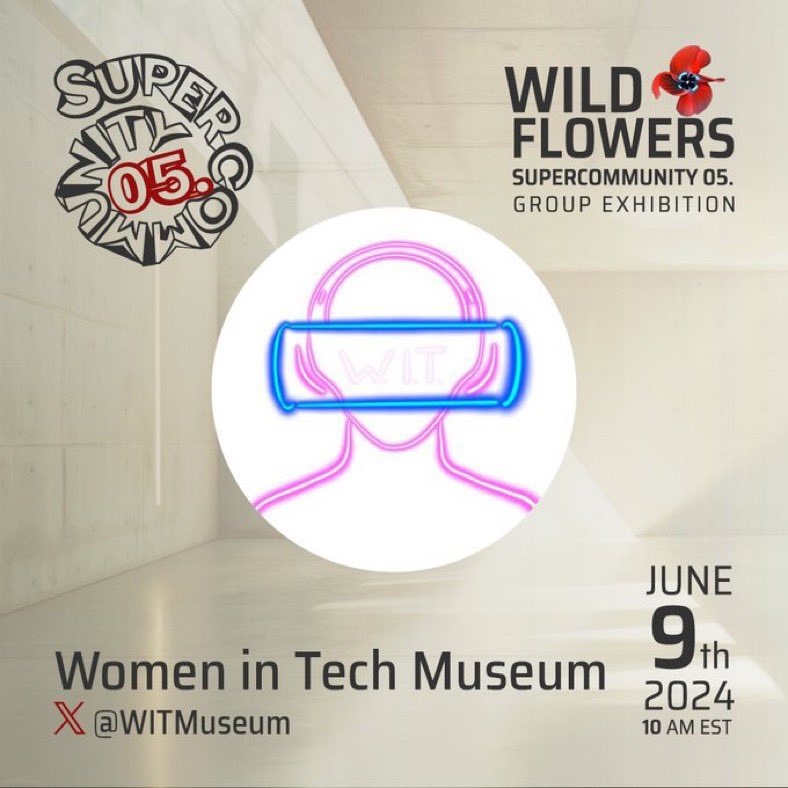 WITMuseum's tweet photo. ๐งต๐ชก 1/3 We are thrilled to announce that the Women In Tech Museum is part of @LinkedByArt SUPERCOMMUNITY 05
Art exhibition.
June 9th, 10 Am EST
Link https://t.co/gIqNgQ4iL9
โจHost @paladinpunks
โจSpotlighting #wildfree artist Community
โจSolo exhibition https://t.co/7BgQE0f6Ha