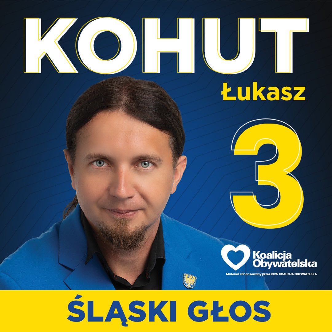 tomaszleonarski's tweet photo. W dniu #9Czerwca mój głos oddam na naszego Śląskigo synka @LukaszKohut. 
Dotrzymuje danego słowa, walczy o sprawy Śląska i pozostał takim samym człowiekiem, którego znam od wielu lat. 
Poprzednia kadencja pokazała, że europejska polityka potrzebuje takich ludzi!!! https://t.co/gI6GHtEeJZ