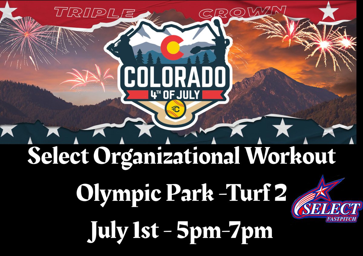 Our second organizational workout for the year will be in Colorado! Come check us out!