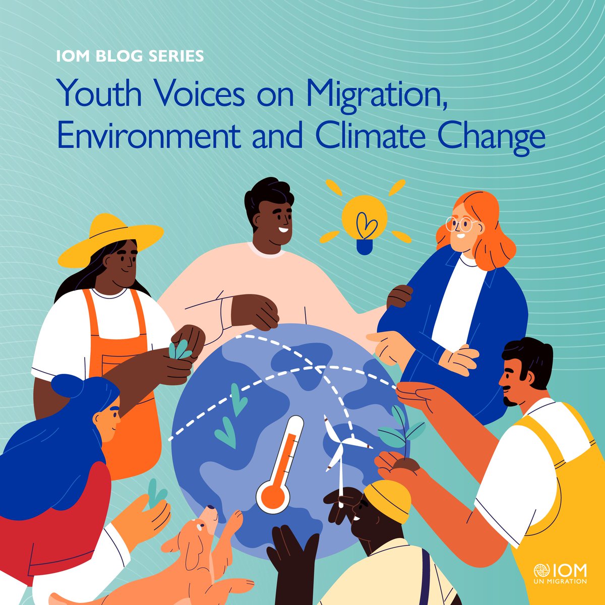 IOM_MECC's tweet photo. 📢We are excited to launch our blog series featuring youth authors who share their experiences and insights on youth and #climatemigration

On #WorldEnvironmentDay read the stories of young people who are making a difference in their communities and beyond https://t.co/jyovAxEUXO https://t.co/H5C60kU6MR