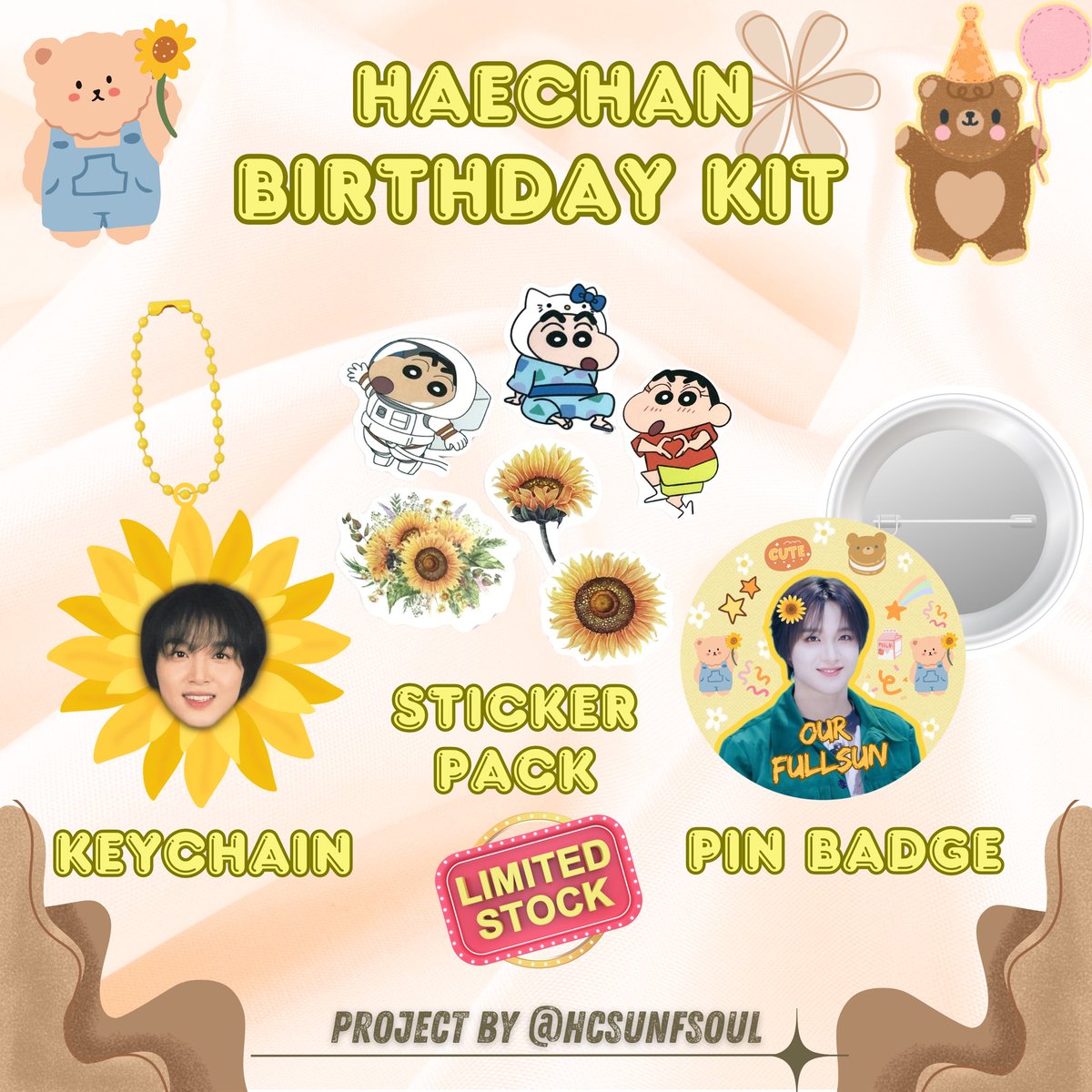 hcsunfsoul's tweet photo. 🌻 Haechan Birthday Kit! 🌻

 —— 𝗣𝗿𝗼𝗷𝗲𝗰𝘁 𝗕𝘆 @hcsunfsoul ೀ

☆ Free Claim
☆ Strictly For SFS Only!
☆ Limited Qty!

Rules : 
☆ RT &amp; Like 
☆ Reply harapan buat haechan pake hashtag ok!
☆ CO 6.6 Nominal 5k (No Refund)

⭑ RT and like are appreciated thank you!! ♡ https://t.co/g07MKMkBrc