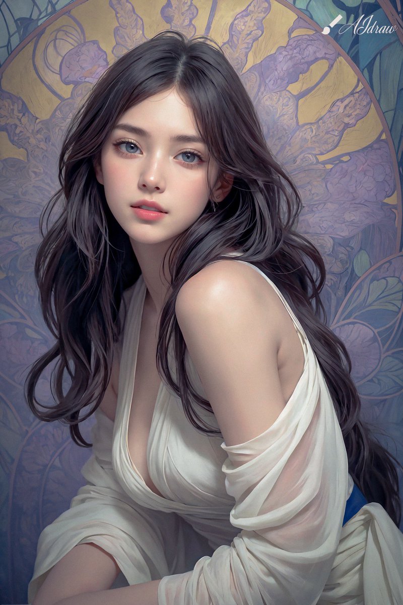 AI draw 3633 포트레이트…😌 #AIイラスト #AIart #stablediffusion