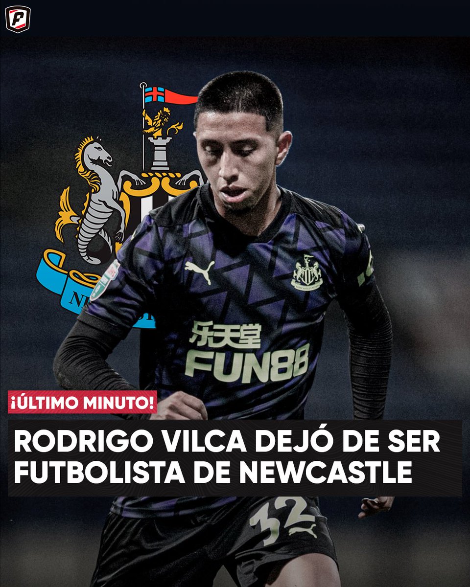 FranjaPeruana's tweet photo. RODRIGO VILCA DEJÓ DE SER JUGADOR DEL NEWCASTLE 😬❌🏴󠁧󠁢󠁥󠁮󠁧󠁿

El peruano fue liberado de su contrato con el equipo inglés. Actualmente es agente libre.

Vía: @gianfzelaya https://t.co/LVnMuA1vmc
