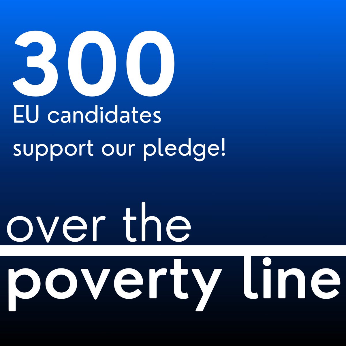 social_platform's tweet image. 📣 300 &amp;amp; counting!
Candidates for the #EUelection2024 are committing to fight poverty with our #OvertheLine pledge.
It's not too late to stand up for a decent life for all. Find out more &amp;amp; call on your candidates to sign up now ➡️ shorturl.at/qcbzD #EUelection #UseyourVote