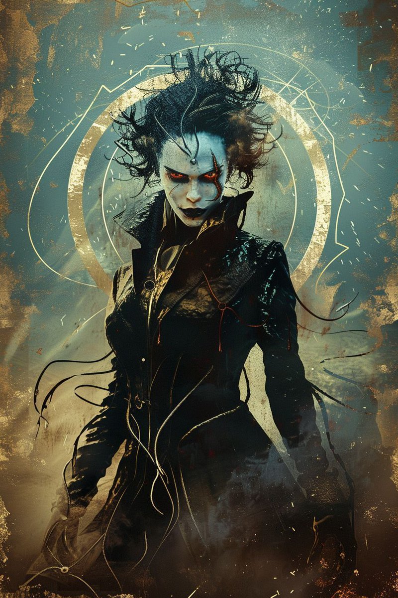 wtrekell's tweet photo. These dark and powerful figures blend elements of gothic horror and futuristic aesthetics, each exuding a sense of dread and enigmatic presence.

The court of Arcana: https://t.co/usEAnzhEBO  

#wtrekell #AIArt #ReapersCourt #Midjourney #Knight #Horror #DarkFantasy #FuturisticArt https://t.co/w735xQSYzO