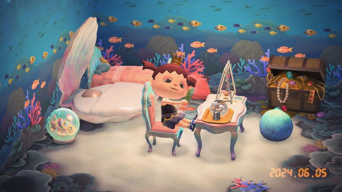 今日のあつ森おわり!パシャリ 