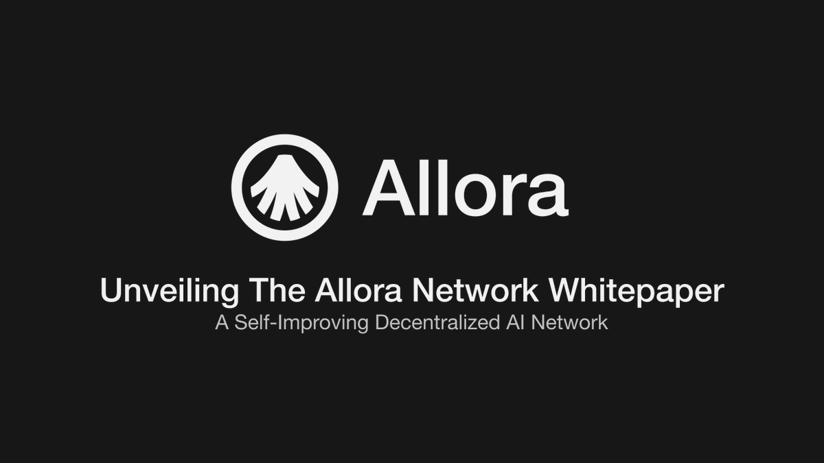 AlloraNetwork's tweet photo. We are proud to announce the @AlloraNetwork whitepaper ✳️

This document outlines the architectural blueprint, key innovations, and future aspirations of its self-improving decentralized AI network.

Read the whitepaper: https://t.co/B9i7G7qOJU

Check the key highlights below 🧵 https://t.co/acJ7aozwoZ