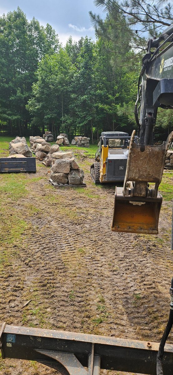 Christo43928619's tweet photo. Its just a bunch of big boy toys😎 Day one. Gloucester, Va #recpond
#outdooroasis #collabbuild #waterfalls #grotto https://t.co/lWuLwIAAyh