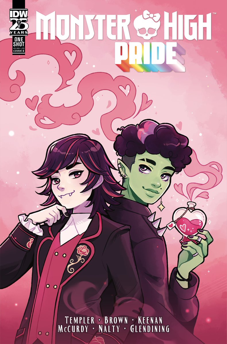 GOOOOOOOD MORNING GHOULS AND GAYS 💀🌈👻💖

Today you can pick up the second installment in IDW's Monster High series--MONSTER HIGH: PRIDE 2024. There are at least six queer characters in this comic, which is approximately 600% more than most comics.