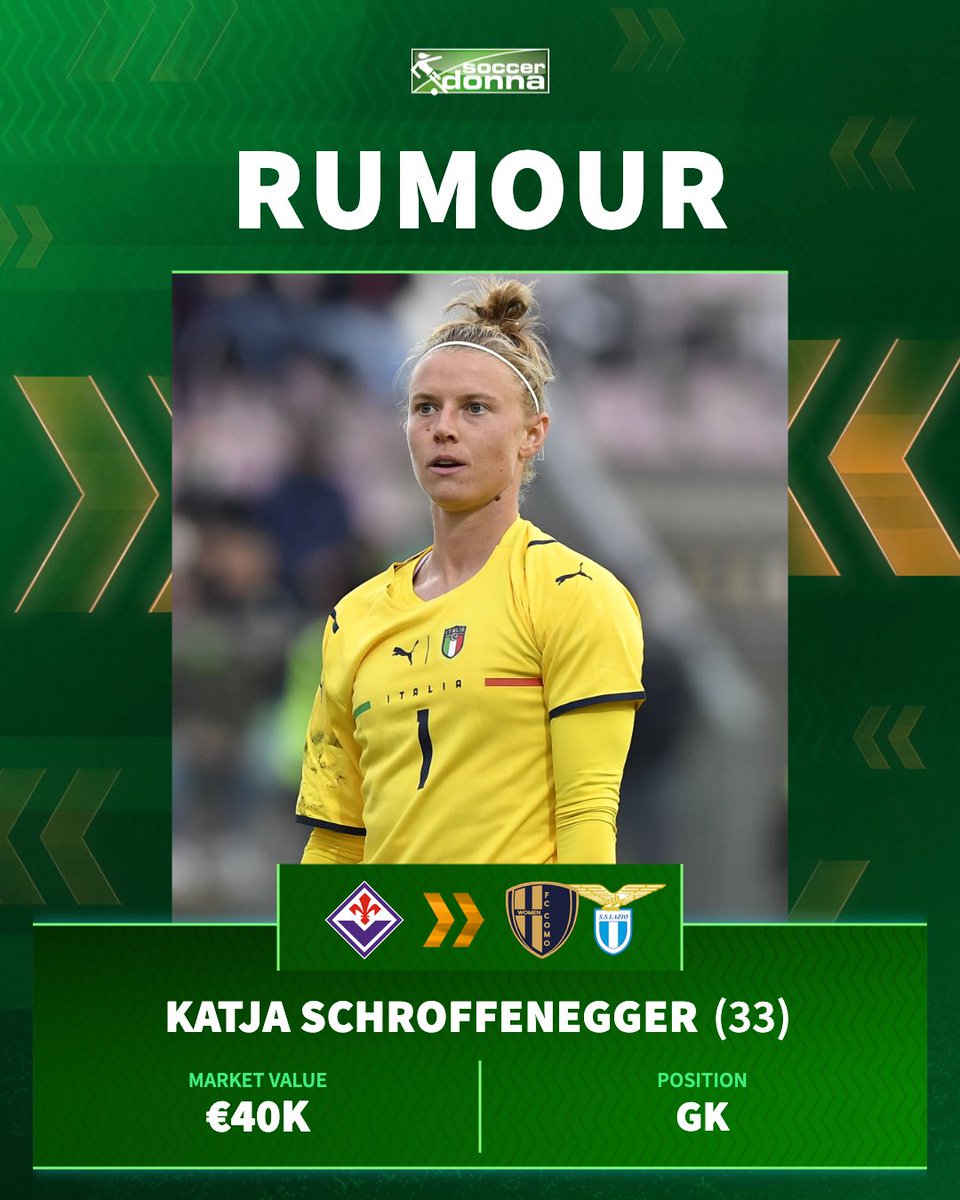 soccerdonna's tweet photo. According to Stefano Berardo, Katja Schroffenegger's time at ACF Fiorentina could be coming to an end. Lazio and Como are interested in the goalkeeper.

#serieA #fccomo #lazio https://t.co/OE1mF11FrD