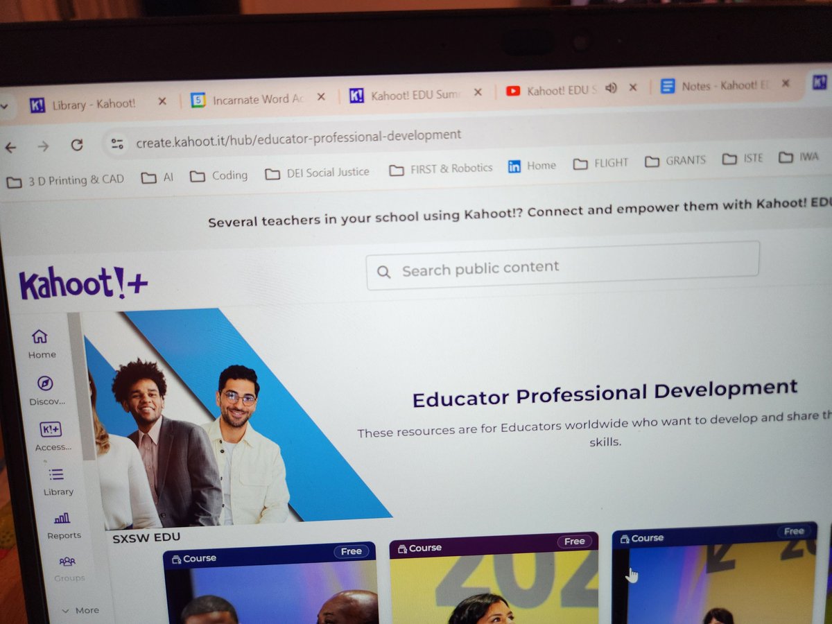 JenniferMarti26's tweet image. How do you #stem ? #professionaldevelopment #professionaleducator Always Leaening Today with @Kahoot #KahootEduSummit24