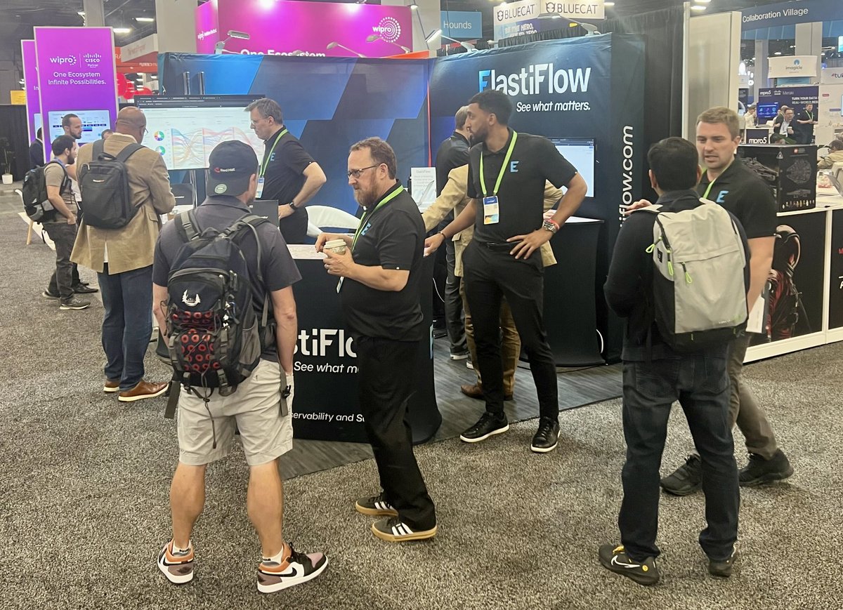 ElastiFlow's tweet image. 🚀 Day 3 at Cisco Live, Booth 4719 is buzzing! Check out NetIntel, @ElastiFlow’s latest innovation in network security. See live demos &amp;amp; discover how we merge network &amp;amp; threat intelligence. #CiscoLive #NetIntel #ElastiFlow