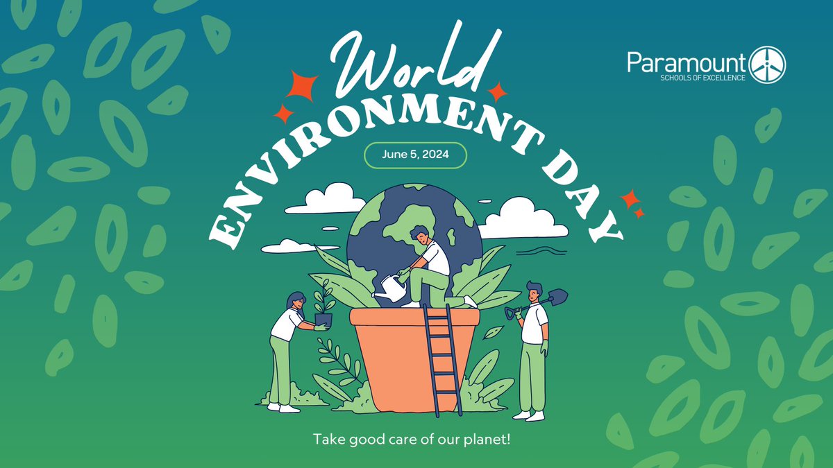 Happy World Environment Day! Let's come together to preserve our natural world Lead by example in our communities and workplaces by promoting sustainability and green practices. Take good care of our planet! 🌎💚 #greenpractices #worldenvironmentday