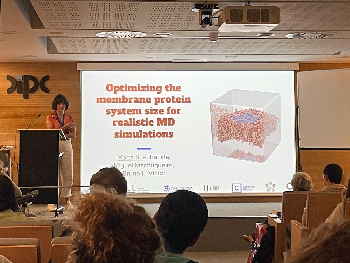 Computational BiopHysics Lab (@machuqueirolab) on Twitter photo Yesterday in the Young Scientists Seminar Satellite Workshop <a href="/ESAB2024/">European South Atlantic Biophysics Congress 2024</a>, our student <a href="/batista_msp/">Marta Batista, MSc</a> did an amazing flash presentation about her work.
Good job! 👏🏻
#ESAB2024
<a href="/BioISI/">BioISI</a>
<a href="/BiophysicsPT/">Portuguese Biophysics Society</a>
<a href="/TWIN2PIPSA/">TWIN2PIPSA 🇪🇺 Protein Biophysics & Self-Assembly</a> Yesterday in the Young Scientists Seminar Satellite Workshop <a href="/ESAB2024/">European South Atlantic Biophysics Congress 2024</a>, our student <a href="/batista_msp/">Marta Batista, MSc</a> did an amazing flash presentation about her work.
Good job! 👏🏻
#ESAB2024
<a href="/BioISI/">BioISI</a>
<a href="/BiophysicsPT/">Portuguese Biophysics Society</a>
<a href="/TWIN2PIPSA/">TWIN2PIPSA 🇪🇺 Protein Biophysics & Self-Assembly</a>