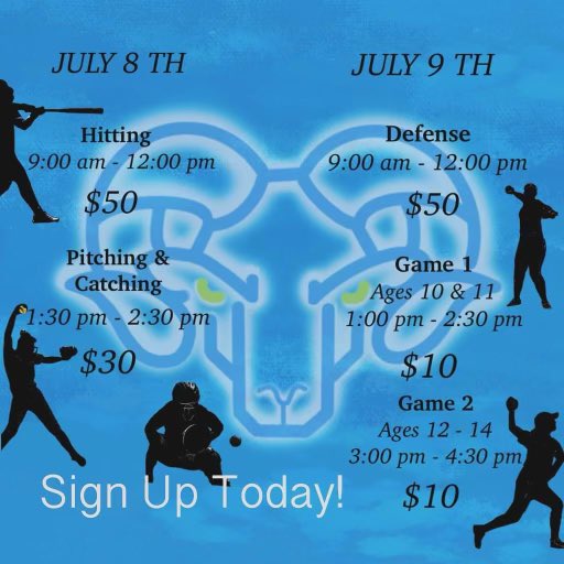 JeffersonSB24's tweet photo. Please share and post this for our ages 10-14 softball camp July 8th and 9th! 

https://t.co/Ik55XjJasW https://t.co/7qp6Bm3ysV