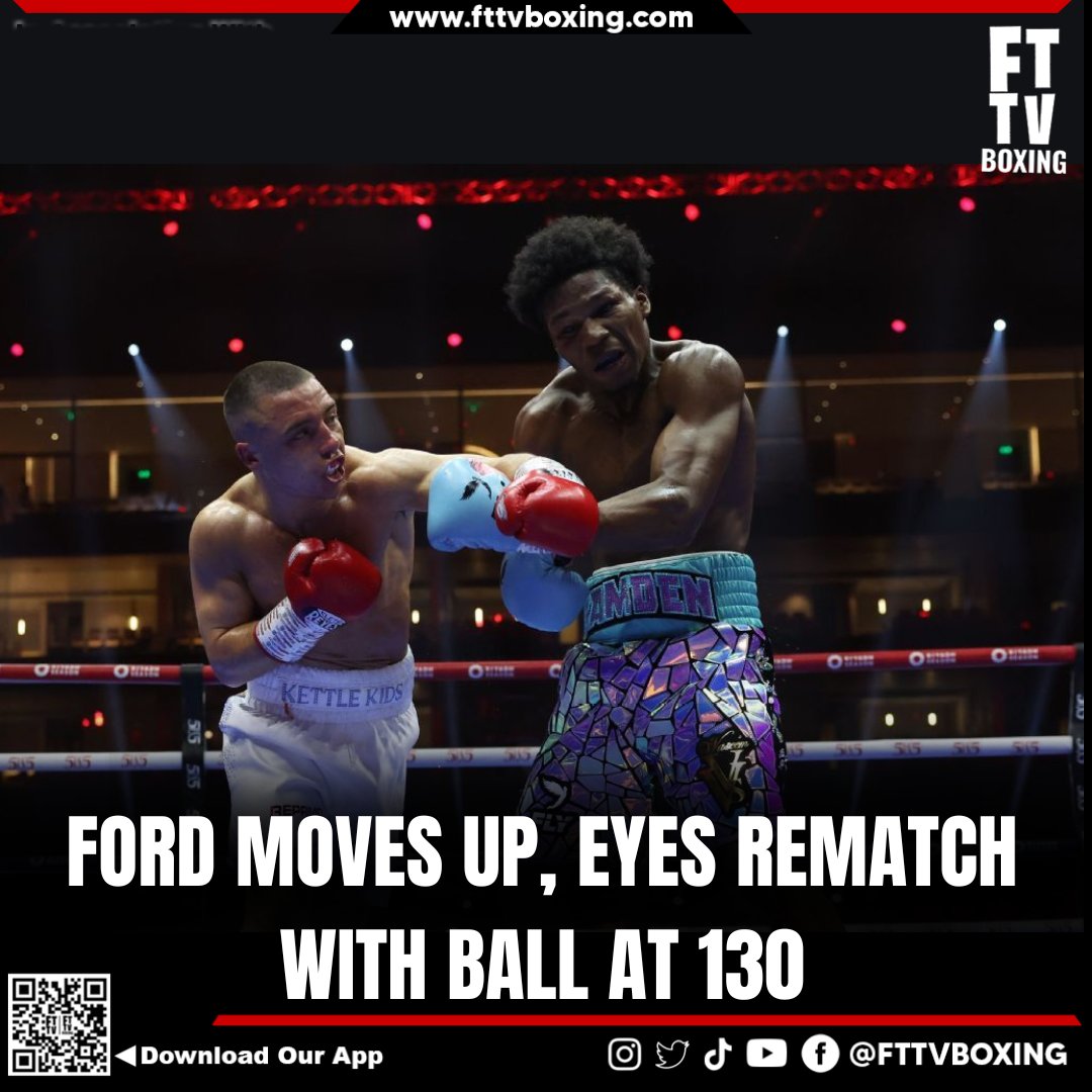 FTTVBoxing's tweet photo. Former WBA featherweight champion Ray Ford has officially moved up to super-featherweight (130 lbs) after his close defeat to Nick Ball. However, Ford leaves the door open for a rematch with the new champ, but at 130.

#RayFord #NickBall #queensberry #matchroomboxing #eddiehearn #frankwarren #boxing #fightnight #boxingfans #boxingevent #fightfans