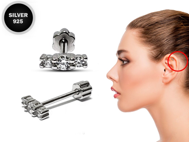 piercednlovely's tweet photo. Silver Helix Barbell, Cartilage Earrings with 3 CZ Crystal Sets-20G Ear Barbell Piercing Screw Back- Helix Piercing Jewelry. #helixpiercing #traguspiercing #cartilagepiercing #silverhelixearring #lobepiercing #helixearring #cartilageearring #helixbarbell
🛒https://t.co/plMZUfzfnM https://t.co/BrWalBSmX0
