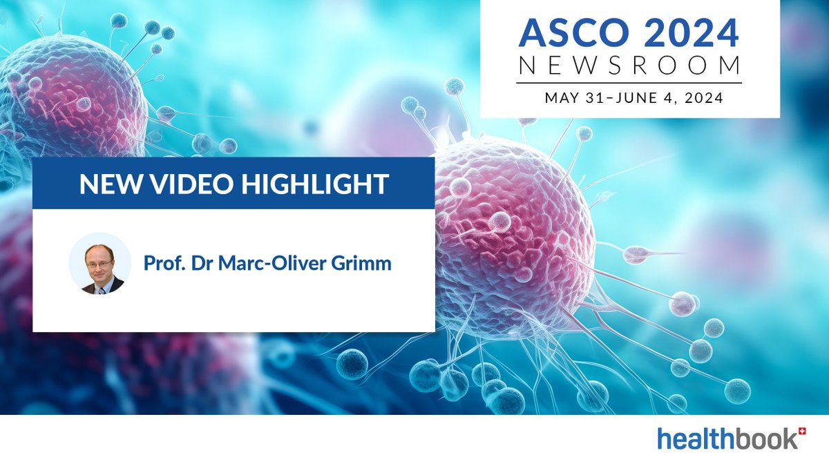 healthbook_ch's tweet photo. 🔬 Prof Dr Marc-Oliver Grimm spoke with Dr Ellen Heitlinger at ASCO 2024 about the ARASENS study.

📹 You can watch his personal highlights on the healthbook 2024 ASCO Newsroom: https://t.co/yv8HQiBwf1

#healthbooknewsroom #research #studydata #medicine #changingclinicalpractice #ASCO2024 #advancingmedicine #personalhighlights