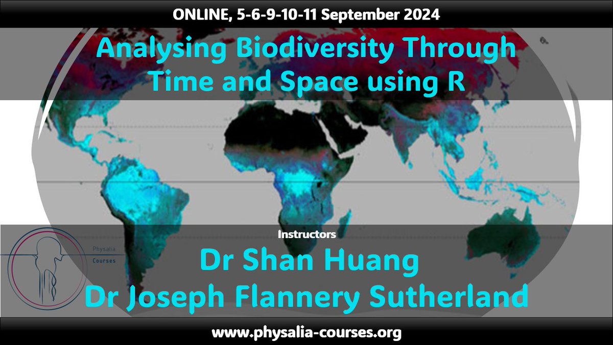 🦖Join our course with @JoeFlanSan &amp; <a href="/MsShanHuang/">Shan Huang（黄珊）</a> this September! 
Learn to acquire, clean, and analyze palaeontological and neontological datasets seamlessly. Dive into diversity patterns, identify errors, &amp;  visualize data effectively
physalia-courses.org/courses-worksh…