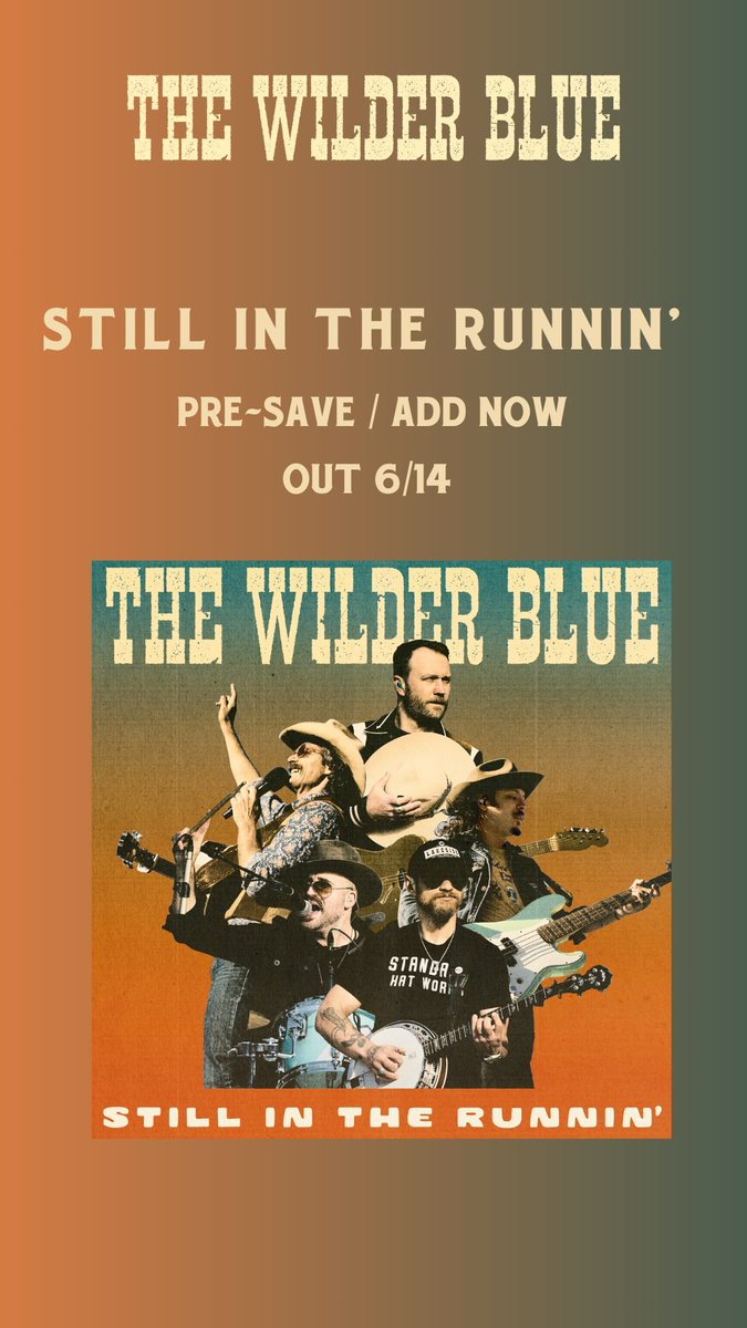 TheWilder_Blue's tweet photo. We did a little cookin’ at @echolabstudios a while back and now we’ve got another brand new single “Still in the Runnin’” available everywhere June 14th! You should pre-save it so YOU are ahead of the curve. https://t.co/vcTihKqzSQ https://t.co/sEcrFatZvh