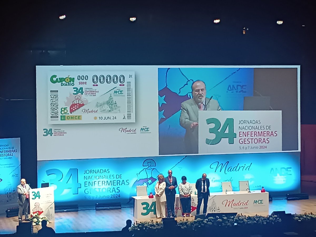 ArnedoFerrer's tweet photo. #ANDE gracias a la Fundación ONCE por dedicarnos un cupón conmemorativo que se venderá para el sorteo del 10 de junio. Gracias por dar visibilidad a las Enfermeras Gestoras de nuestro pais https://t.co/5pgn24XujA