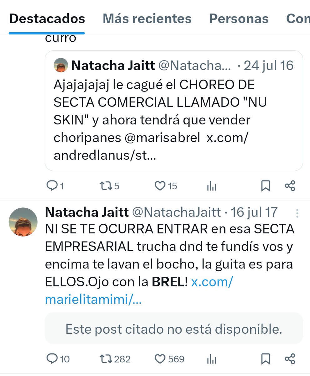 Vieron q Natacha Jaitt siempre tenía la posta?
Ya q estamos con los carpetazos para el tribunal de la moral...

MARISA BREL!! Qué onda con tus cositas turbias? No es para nada mentira las denuncias judiciales por estafa q están viralizando. 
La reina de la moral #GranHermano