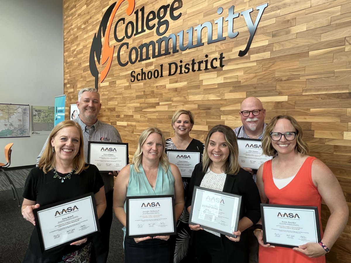 The Elementary Administrative Team recently completed the prestigious AASA Authentic Family Engagement Certification Program. 
crprairie.org/news/2024/06/0…