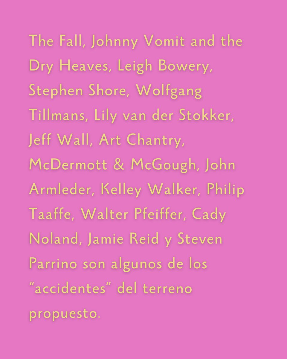 Estos textos definen un territorio híbrido en el que artistas, curadores y músicos construyen recorridos impuros, permeados por intenciones fallidas y experiencias en común, unidos por el apropiacionismo, el punk, el pop y la violencia fundante de la cultura estadounidense.