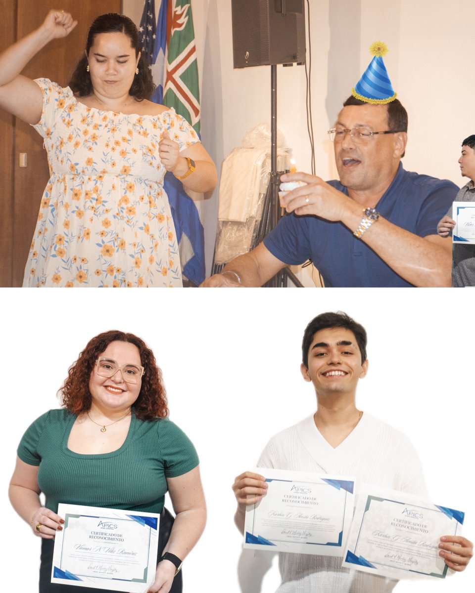 apicsuprm's tweet photo. #APICSRECAP Despedimos a nuestra directiva y damos la bienvenida a nuevos líderes en nuestra ceremonia de transición. 🎉 Gracias a Rafael, Kim, Jeanmael y Víctor por su dedicación. 🙏 ¡Felicidades a los cumpleañeros y bienvenidos Viomar, Luis, Lorraine y Abimar! 🌟💚 #apics #ascm https://t.co/eAQtnexWDh