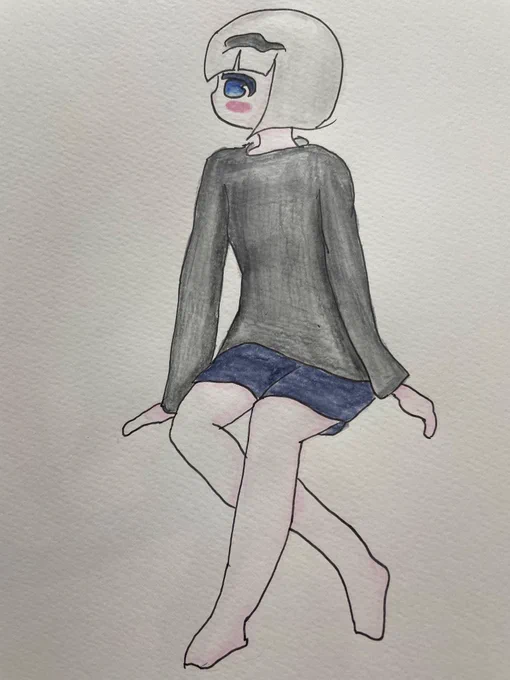 黄昏る吸血鬼!#イラスト#オリキャラ#アナログイラスト 