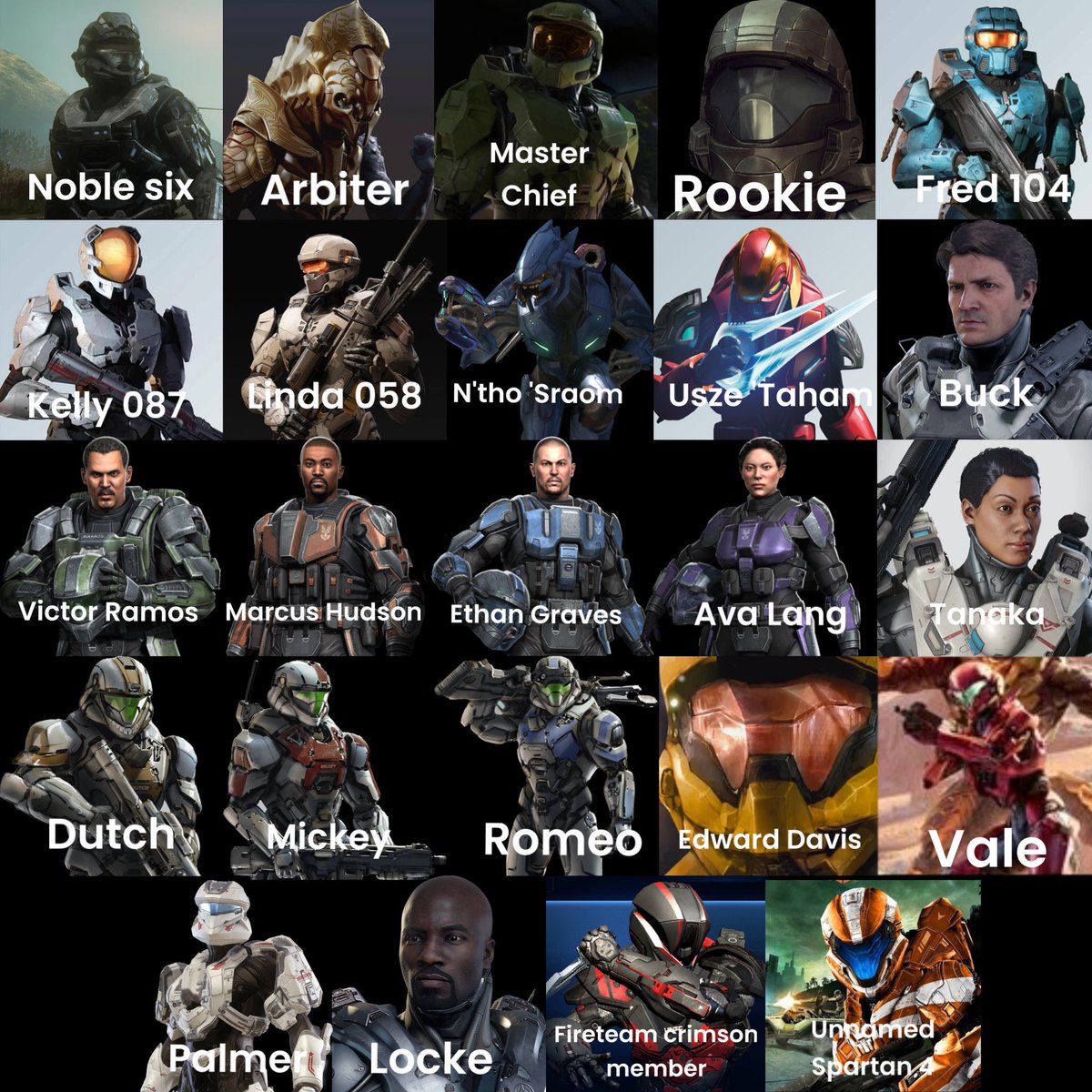 theSpartan9051's tweet photo. Every playable character in halo games so far.
From mainline games to the spin offs like Spartan assault. https://t.co/QBHKm1lIWf