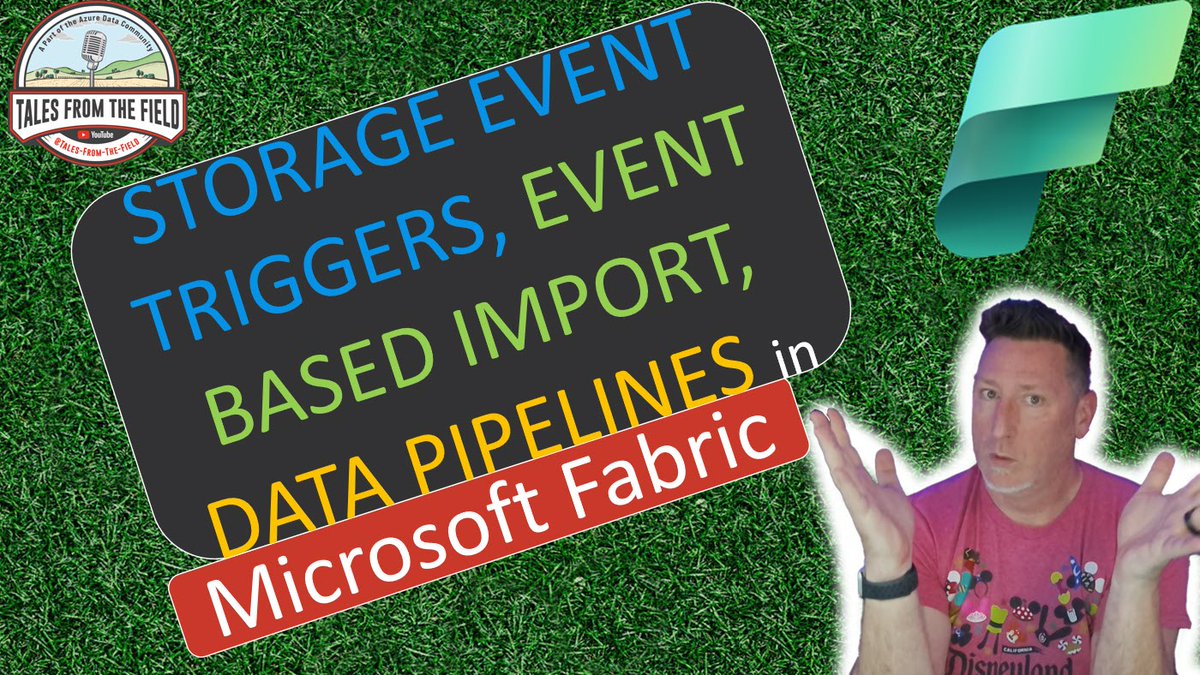 Tales From The Field (@talesftfield) on Twitter photo Our Latest MS Tech Bits is LIVE! <a href="/SQLBalls/">Bradley Ball</a> presents #MicrosoftFabric: Blob Storage Event Triggers in Data Factory Pipelines
Link: youtu.be/WPdVYC5SrCg
cc <a href="/JoshLuedeman/">Josh Luedeman | @joshluedeman.bsky.social</a> <a href="/neeraj_jhaveri/">Neeraj Jhaveri</a> <a href="/DBABullDog/">Daniel Taylor | DBABulldog@mas.to</a> <a href="/nodestreamio/">NODESTREAMIO | Andrés Padilla</a> <a href="/BradleySchacht/">Bradley Schacht</a> <a href="/macardoso95/">Marco Cardoso</a> Our Latest MS Tech Bits is LIVE! <a href="/SQLBalls/">Bradley Ball</a> presents #MicrosoftFabric: Blob Storage Event Triggers in Data Factory Pipelines
Link: youtu.be/WPdVYC5SrCg
cc <a href="/JoshLuedeman/">Josh Luedeman | @joshluedeman.bsky.social</a> <a href="/neeraj_jhaveri/">Neeraj Jhaveri</a> <a href="/DBABullDog/">Daniel Taylor | DBABulldog@mas.to</a> <a href="/nodestreamio/">NODESTREAMIO | Andrés Padilla</a> <a href="/BradleySchacht/">Bradley Schacht</a> <a href="/macardoso95/">Marco Cardoso</a>
