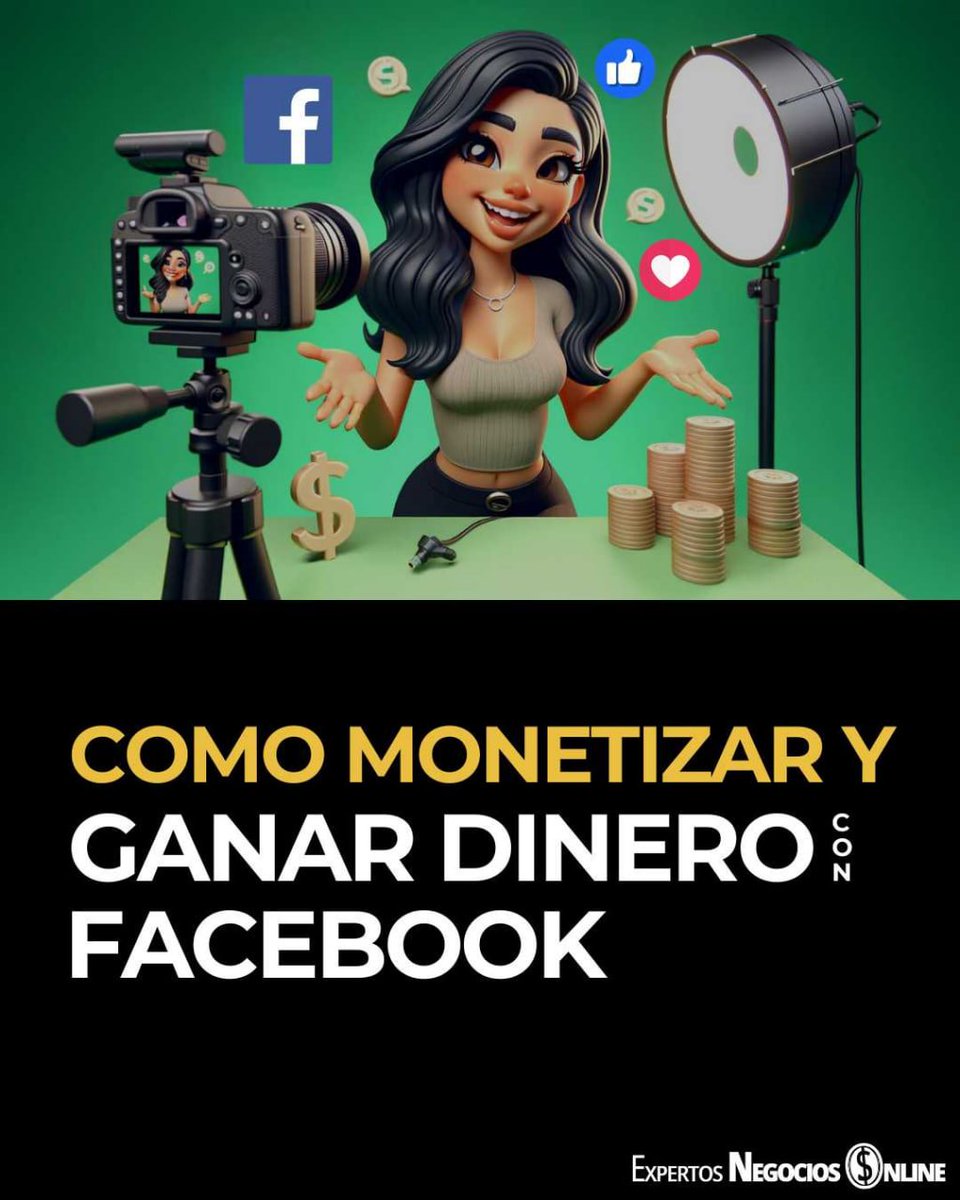 ExpertNegOnline's tweet photo. 💥💲 𝘾𝙤𝙢𝙤 𝙜𝙖𝙣𝙖𝙧 𝙙𝙞𝙣𝙚𝙧𝙤 𝙘𝙤𝙣 𝙁𝙖𝙘𝙚𝙗𝙤𝙤𝙠 📝👌🏻

✅ Requisitos para monetizar FB
✅ Cuánto y cómo paga FB
✅ Cómo se gana dinero por likes en FB
✅ Cómo ganar dinero subiendo fotos a FB
✅ Otras Formas de ganar dinero con FB

➡️ https://t.co/sisNkJgVRa https://t.co/KNzWpbCNHR