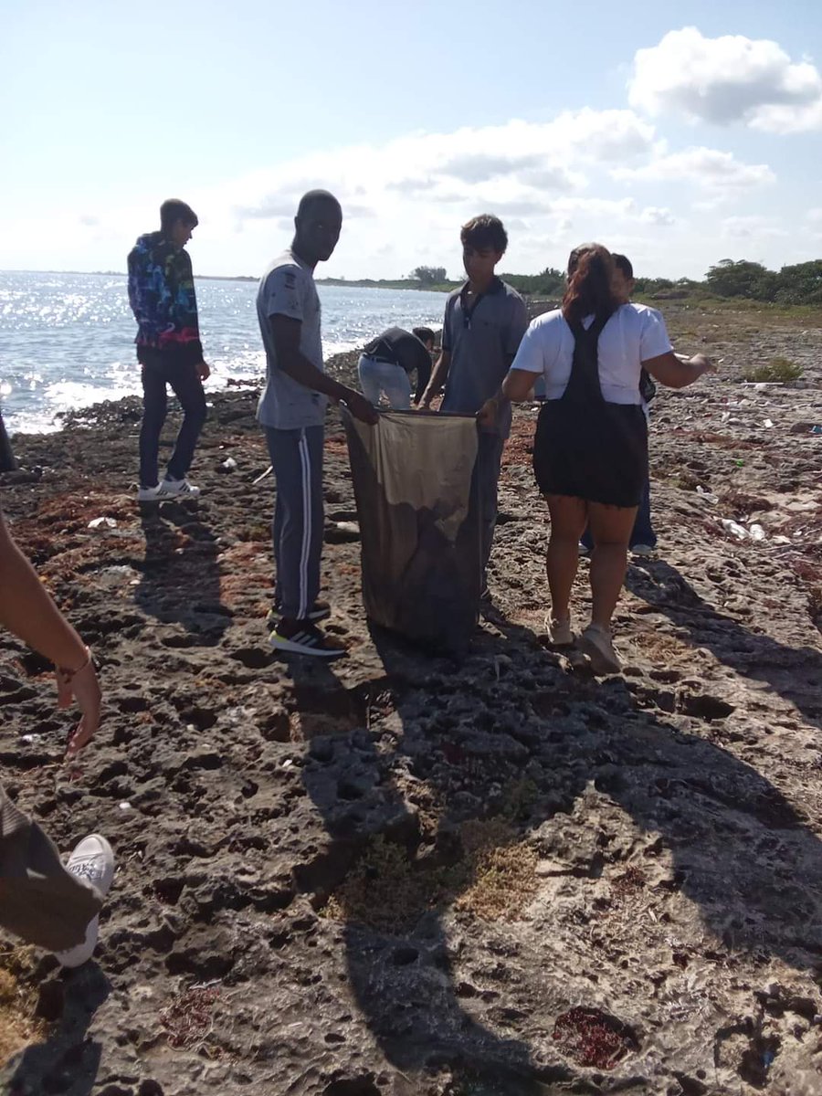 UJCdeCuba's tweet photo. Un grupo de + de 50 jóvenes matanceros realizaron en la mañana de hoy acciones de saneamiento ambiental, en la Playa "El Coral" Área Protegida de Laguna Maya, además de charlas educativas por parte de especialistas. #DiaMundialDelMedioAmbiente #ReJAC #60BTJ
#UJCdeCuba https://t.co/rxazrbSHwm